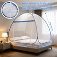 thumbnail image 2 of Mosquito Net for Bed, Folded Size 12 inch Portable Camping Travel Mosquito Net, Pop Up Mosquito Tent with Double Entry for King Queen Size Bed (Folded 12 Inch, 78.74"x70.86"x59.05"), 2 of 7