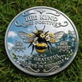 thumbnail image 5 of KOYPTL Bee Kind Positivity Commemorative Coin,Double‑Sided Inspirational Bee Challenge Coin Motivational Collectible Token Meaningfull Keepsake Gift for Friends & Family, 5 of 8