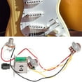 thumbnail image 2 of Electric Guitar Wiring Harness Set 250K 1T1V Potentiometer 3 Position Switch Socket, 2 of 8