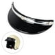 thumbnail image 3 of Visera para casco de motocicleta con 3 broches, ligera y protectora para media cara. Negro Plata, 3 of 9