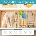 thumbnail image 4 of 8 Pack Shallow Drawer Dividers,Adjustable Expandable Kitchen Drawer Organizer, Clear Plastic Organizer Separators for Flatware, Utensil, Cutlery, Underwear, Clothes, 4 of 8