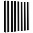 thumbnail image 2 of Ships Next Day Canvas Wall Art 8"x8",Black Striped Wood Framed Canvas Print Painting,Modern Farmhouse Black and White Stripes Ready to Hang Small Picture Wall Decor for Home Bathroom Nursery Kitchen, 2 of 9