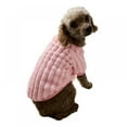 thumbnail image 5 of Eleanos Autumn Winter Pet DogsThickened Cashmere Stripe Warm Costume Coats, 5 of 6