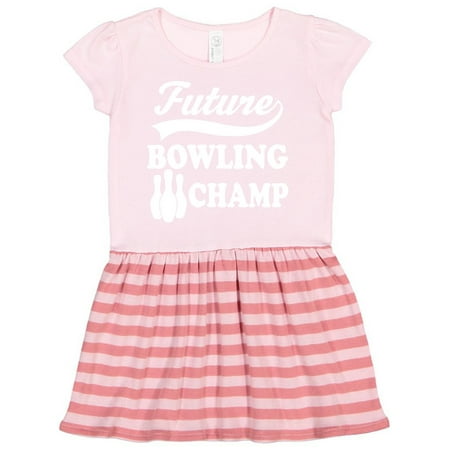 

Inktastic Future Bowling Champ childs bowler Gift Toddler Girl Dress