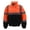 M9099 Neon Orange, variant on Men's Class 3 Safety High Visibility Water Resistant Reflective Neon Work Jacket (Tuff-Gard - Neon Orange, XL)