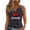 Dark Gray, variant on Women's Summer Tank Top Maple Leaf Print V-Neck Sleeveless Tops