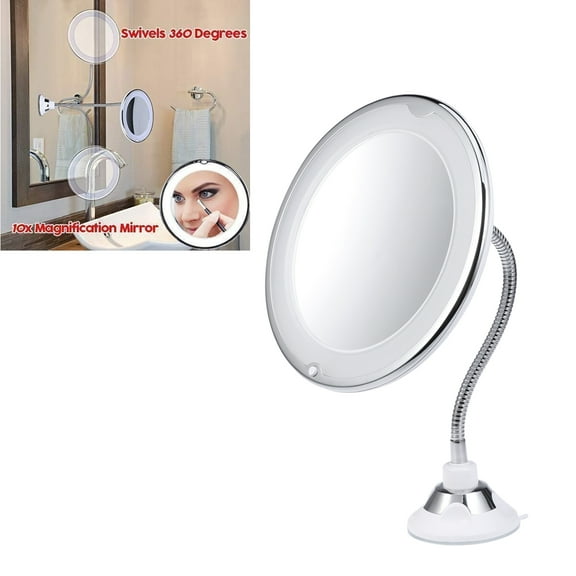 HEALEEP 1Pc Makeup Mirror With Led Lights And Magnification For Tabletop Vanity