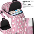 thumbnail image 4 of Sling Backpack,Tiny Ghost Halloween Pattern Crossbody Bag with Water Bottle Holder,Waterproof Sling Bag for Men/Women with Chest Phone Holder for Hiking,Travel, 4 of 6
