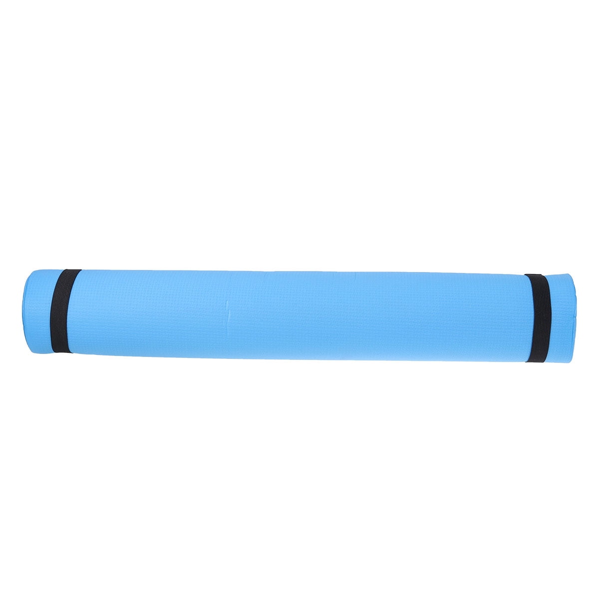 2pcs Portable EVA Yoga Mat Anti-slip Yoga Fitness Mat Outdoor Camping Exercise Mat for Hot Yoga Pilates Aerobic Fitness Stretching Routines (Blue)