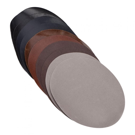 10PCS Dark Color Iron on Patches Repair Kit for Elbow Knee Clothing Pants Jeans Patches PU Leather Mending Patches Iron On Patch