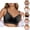 Black, variant on Push Up Bras for Women V Neck Full Coverage Seamless Side Support Wireless Bralettes Everyday Bra