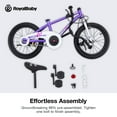 thumbnail image 2 of Christmas Gift Slide and Pedal Kids Bike EZ Balance Pedal Switchable Bicycle, 18 Inch, Purple, 2 of 6