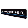 thumbnail image 4 of We Support Our Police Novelty Decor, Metal Wall Sign - 4x18 Inches, 4 of 4
