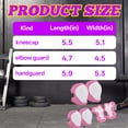 thumbnail image 2 of BESTSKY 2Pcs Knee Pads for Kids,Protective Gear Set Kids Knee Pads and Elbow Pads Set,Anti-Fall and Anti-Collision Toddler Knee Pads,Pink&White, 2 of 7