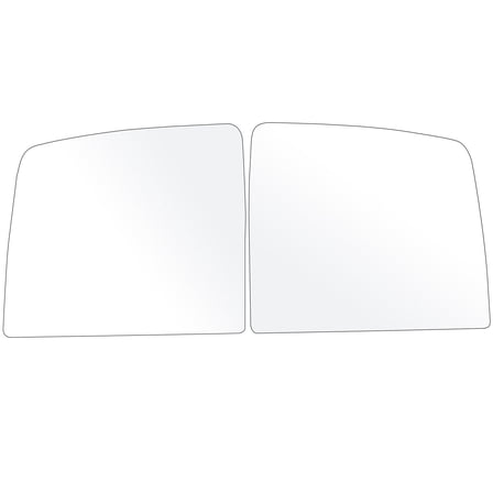 ECCPP Towing Mirror Glass Replacement for 2008-2017 For Toyota For Sequoia 2007-2017 For Toyota For Tundra Manual Adjustment Left and Right Side Upper Flat Glasses Tow Mirror Glass