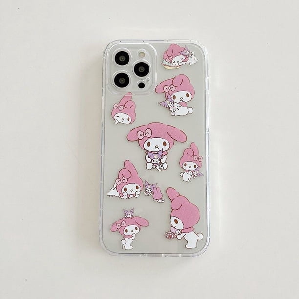 Sanrio Kuromi Melody fundas de teléfono de dibujos animados transparentes para iPhone 13 12 11 Pro Max Mini XS MAX 8X7 funda de silicona suave Y2K Fivean unisex