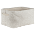 thumbnail image 1 of Bouclair Beige Woven Storage Basket Medium, 1 of 4