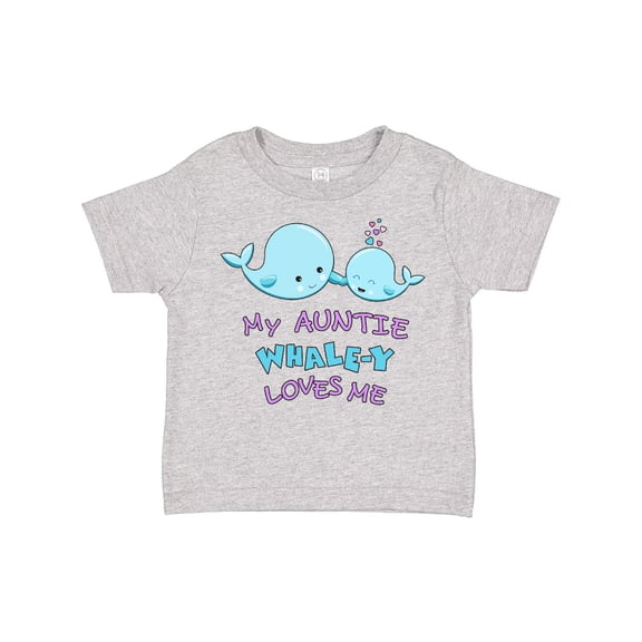 Inktastic My Auntie Whale-y Loves Me Boys or Girls Toddler T-Shirt