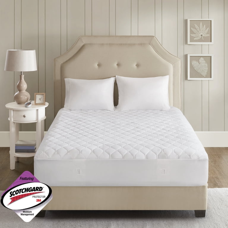Beautyrest Heated Microfiber Mattress Pad with 3M Scotchgard, Full -  Walmart.com