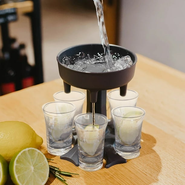 Fiudx Juego de Copas de Vino Acrílicas Irrompibles, Diseño Elegante y Multicolor, Reutilizables, para Uso En Interiores y Exteriores, Ideales para Fiestas, Juego de 5 Piezas, Capacidad de 35 Ml.