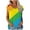 Yellow, variant on DailyTrove 3. Women's Two-Tone Contrast Short Sleeve Tank - V-Neck Casual Top, Minimalist for
