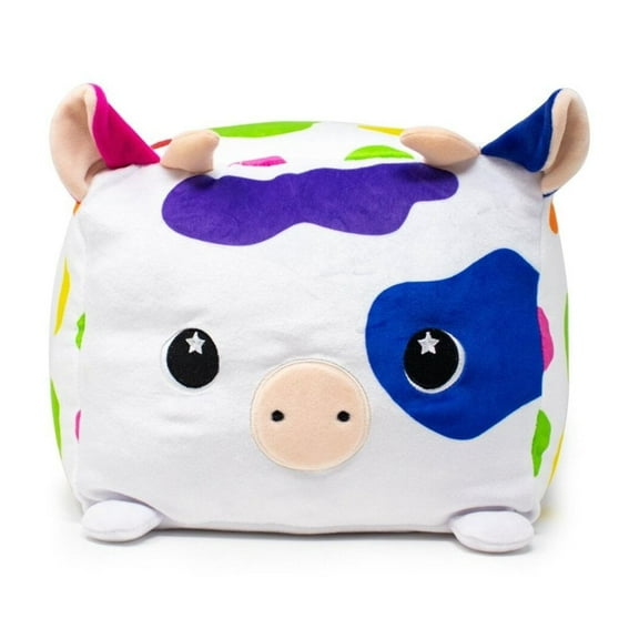 Moosh-Moosh Official 10 inch Milly the Cow Squared - Kid's Ultra Soft Stuffed Plush Toy