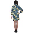 thumbnail image 4 of Moomaya Printed Crossover Robes Bridesmaid Getting Ready Bathrobes For Women, 4 of 5