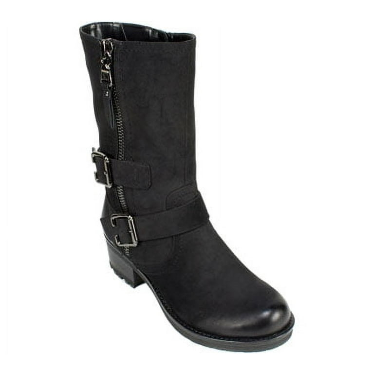 Women s White Mountain Birch Biker Boot Walmart