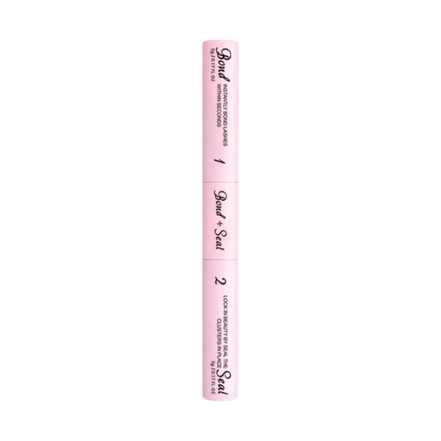 Mascara Bradem Vente Réduite, Colle pour Cils 2 en 1 Cluster Lash and Seal pour Extensions de Cils Longue Tenue Tenue Forte Colle pour Cils Individuelle pour Application Autonome à la Maison, Mascara B, Taille Unique Noir pour les Yeux