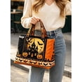 thumbnail image 3 of Women's Halloween Bag,Reusable Handbag for Shopping, Outdoors, Cruises, Vacations, Travel Tote Bags,3D Quilted, Spacious, Spooky Design, 3 of 7