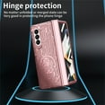 thumbnail image 6 of for Samsung Galaxy Z Fold 6 Case with Hinge Protection, All-Inclusive Transparent Clear Case with Screen Protector Plating PC Scratch-Resistant Protective Cover for Galaxy Z Fold 6, Rosegold, 6 of 7