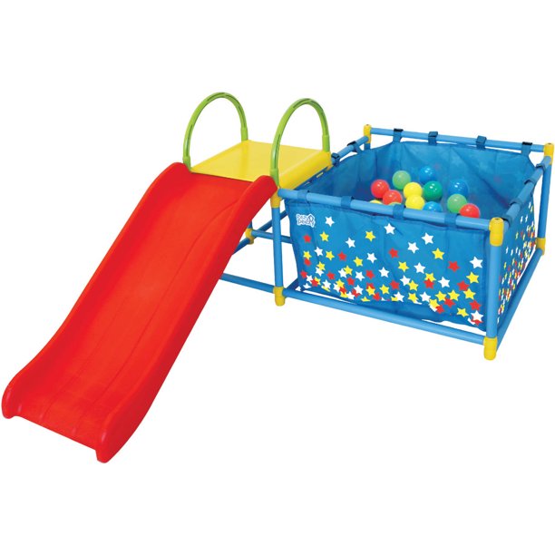 Eezy Peezy FoldIt Ball Pit with 50 Balls and Slide