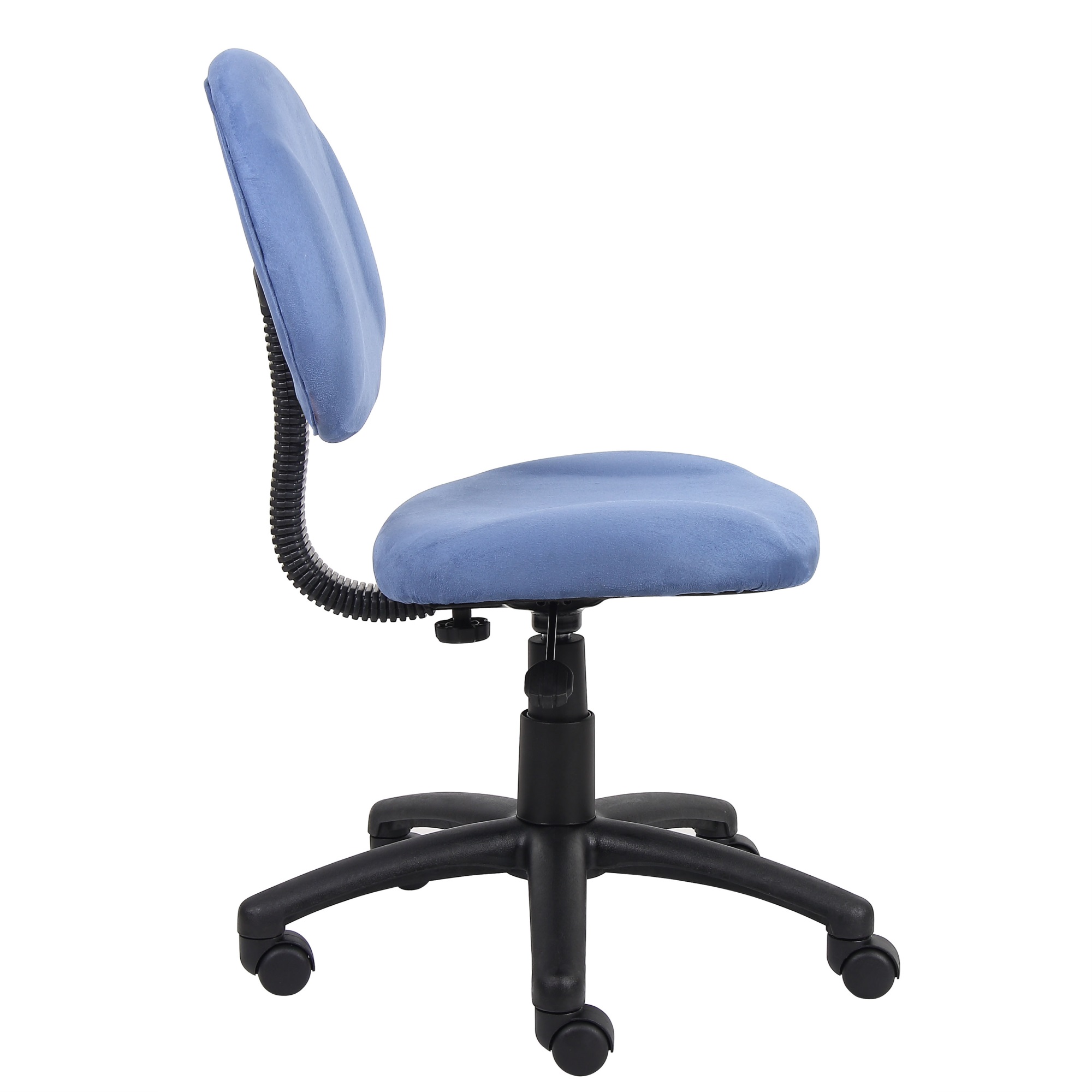 Boss Office Products B325-BE Perfect Posture Deluxe Modern Home Office Chair without Arms, Blue - image 4 of 6