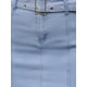 thumbnail image 5 of Falda de Mezclilla de Cintura Alta con Cinturón Elástico y Bolsillos Cargo para Mujeres INSPIRE CHIC 2XL Azul Claro, 5 of 6