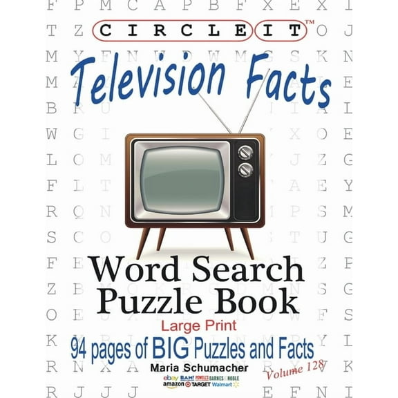 Circle It, Television Facts, Word Search, Puzzle Book, (Paperback)