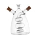 thumbnail image 3 of Dispensador de aceite y vinagre Macarena 2 en 1 Botella de vidrio transparente, 3 of 8