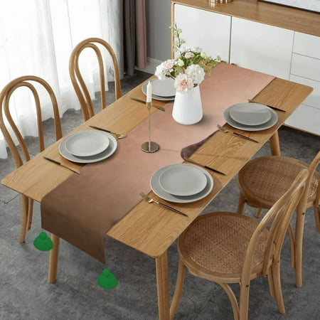 

Drawing Funny Basset Hound Dog Table Runner Imitation Linen Table Runner With Green Tassels For Party And Dining Room 14 x 60