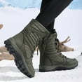 thumbnail image 5 of Xiaoxatg Winter Women Boots with Thick Non Sole High Top Design for Warmth and Comfortable Daily Wear 6.5 Army Green, 5 of 7