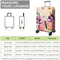 thumbnail image 4 of Stretch Luggage Cover XL(29-32in)– Elastic Travel Suitcase Protector with Handle Openings & Bottom Closure, Washable Polyester Spandex Suitcases Cover, Butterfly Floral Print, 4 of 5