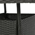 thumbnail image 3 of Afuera Living 36.6" Square Wicker Patio Dining Table in Gray, 3 of 10