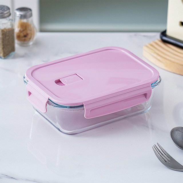 Birdeem Glass Bento Box for Meal Prep, Microwave Safe Lunch Container, Reusable Food Storage with Leakproof Lid for Office, School, Home Use