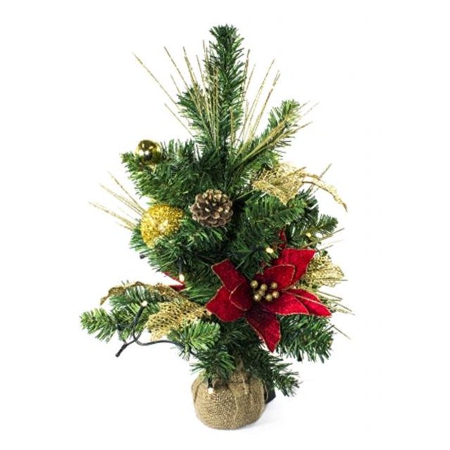 Winterland WL-TR-18-PP-WW 18 Pouces Velours Rouge Poinsettia