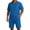 Blue-A#36041BB, variant on Hearthz Men's Tracksuit 2 Piece Quarter Zip Shirt and Shorts Set Men's Short Sleeve Tracksuit Dark Green S