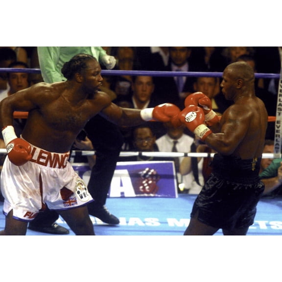 Boxing match between Mike Tyson and Lennox Lewis Photo Print  (10 x 8)