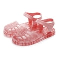 thumbnail image 2 of Gyujnb Girls Glitter Jelly Sandals Soft Sole Casual Footwear, Adjustable Strap Closed Toe Water Shoes (Toddler, Little Girls),5-5.5 Years, 2 of 8