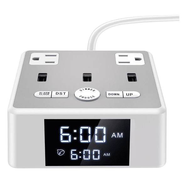 Cargador De Reloj Despertador Digital Estación De Carga Blanco Malubero Cargador De Reloj