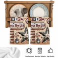 thumbnail image 6 of Farmhouse 4th of July Microfiber Kitchen Towel, American Country Star Rustic Soft Absorbent Dish Towels, Quick Drying Washable Dishcloths for Kitchen Cleaning, Drying Dishes, 18x28 Inches, 6 of 9