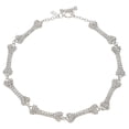 thumbnail image 1 of Necklace Copper Rhinestones Jewelry Halloween Daily Wearing 1Set 15.7X0.24X0.08In, 1 of 9