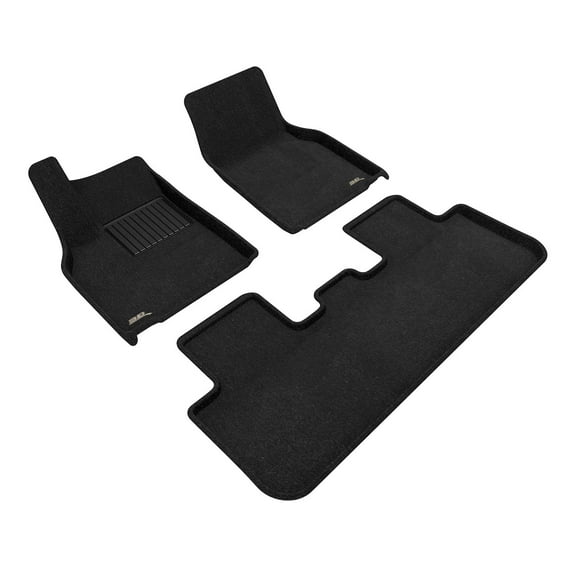 3D MAXpider Custom Fit Elegant Floor Mat (Black) Compatible with Tesla Model Y Juniper 2026 - Full Set