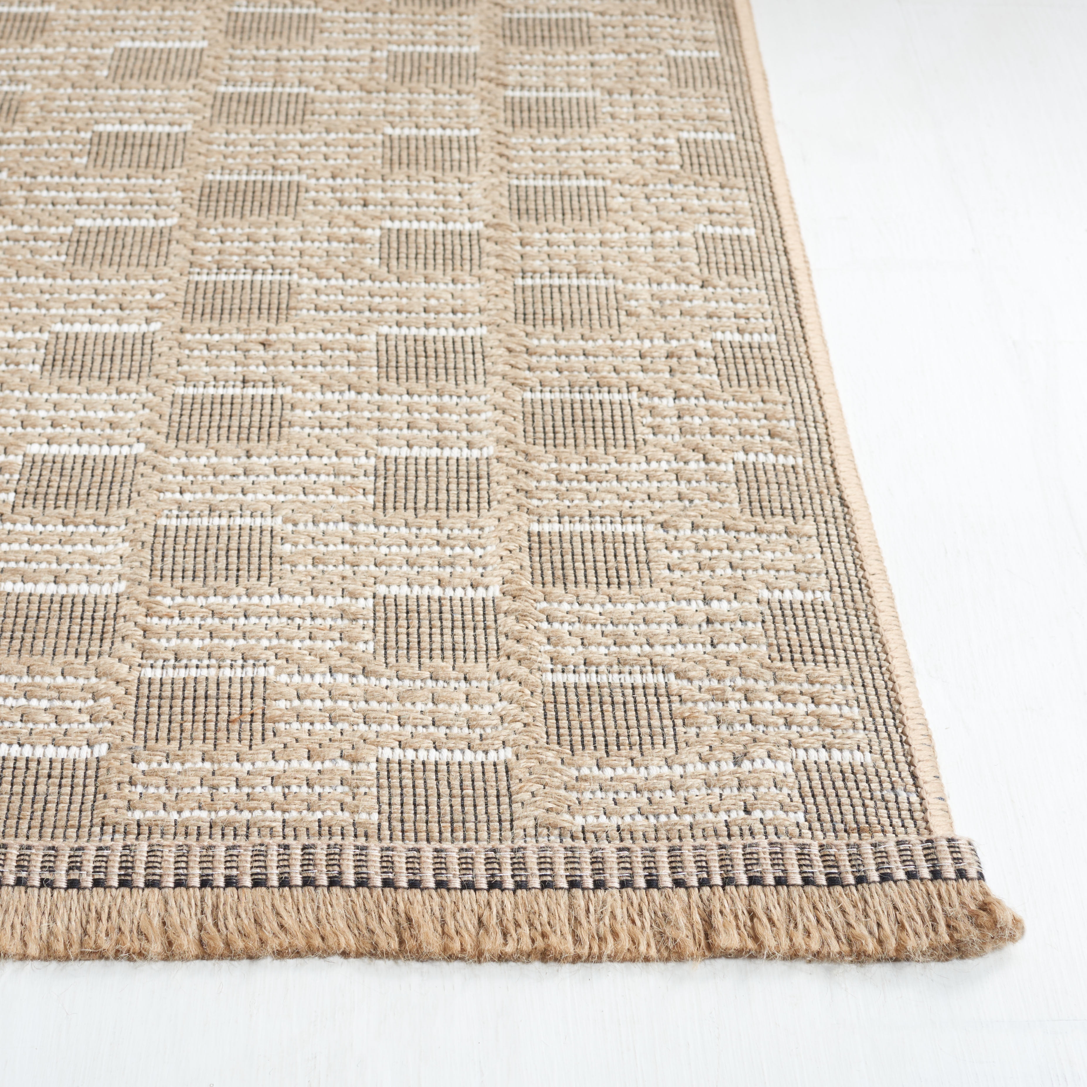 SAFAVIEH Aspect Jarvis Geometric Area Rug, Natural/Ivory, 5' x 7'